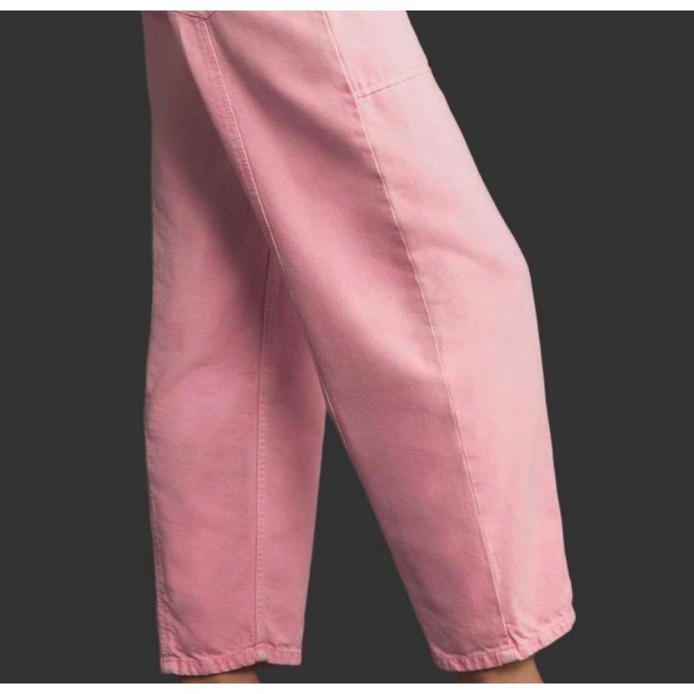 NWOT Pink Barrel Jeans High Rise Wide Leg Tapered Boyfriend Pants Small - Picture 3 of 5